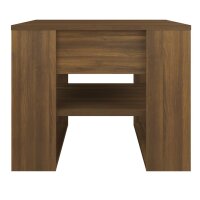 vidaXL Couchtisch Braun Eiche 55,5x55x45 cm Holzwerkstoff