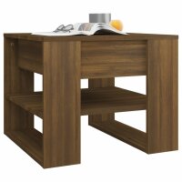 vidaXL Couchtisch Braun Eiche 55,5x55x45 cm Holzwerkstoff