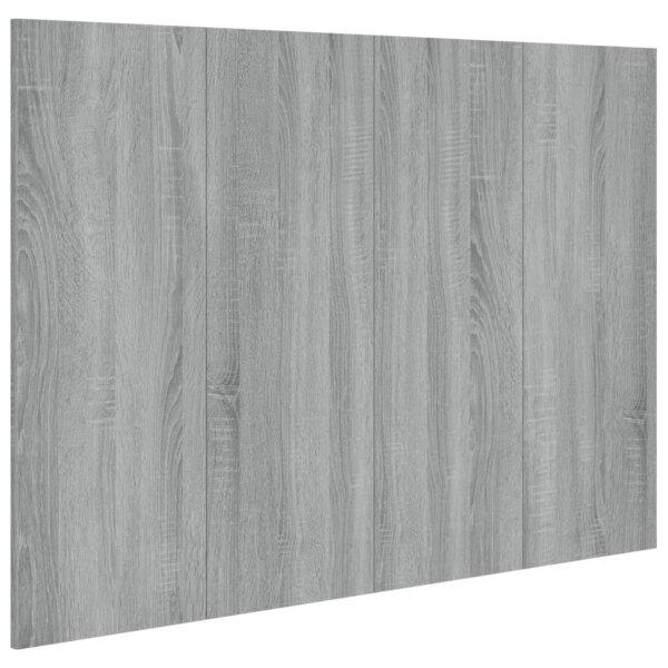 vidaXL Kopfteil Grau Sonoma 120x1,5x80 cm Holzwerkstoff