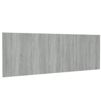 vidaXL Wand Kopfteil Grau Sonoma 240x1,5x80 cm Holzwerkstoff