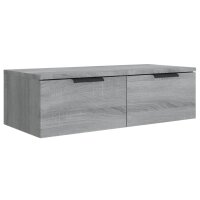 vidaXL Wandschrank Grau Sonoma 68x30x20 cm Holzwerkstoff