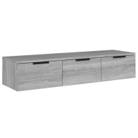 vidaXL Wandschrank Grau Sonoma 102x30x20 cm Holzwerkstoff