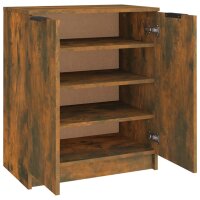 vidaXL Schuhschrank R&auml;uchereiche 59x35x70 cm Holzwerkstoff