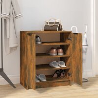 vidaXL Schuhschrank R&auml;uchereiche 59x35x70 cm Holzwerkstoff