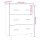 vidaXL Sideboard Braun Eichen-Optik 70x34x90 cm Holzwerkstoff