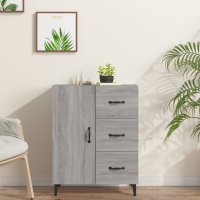vidaXL Sideboard Grau Sonoma 69,5x34x90 cm Holzwerkstoff