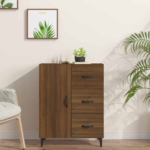 vidaXL Sideboard Braun Eichen-Optik 69,5x34x90 cm Holzwerkstoff