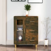 vidaXL Sideboard Räuchereiche 69,5x34x90 cm...