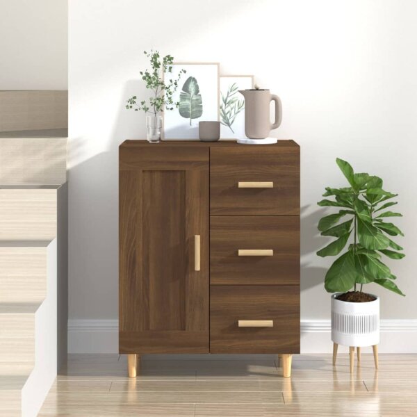 vidaXL Sideboard Braun Eichen-Optik 69,5x34x90 cm Holzwerkstoff