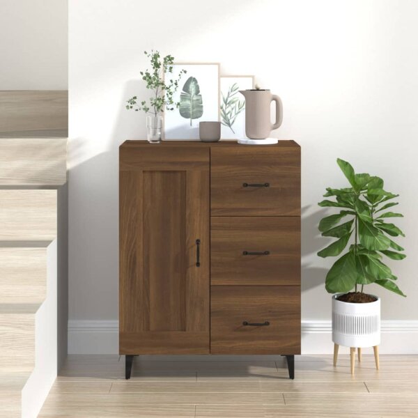 vidaXL Sideboard Braun Eichen-Optik 69,5x34x90 cm Holzwerkstoff