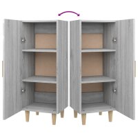 vidaXL Sideboard Grau Sonoma 34,5x34x90 cm Holzwerkstoff