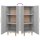 vidaXL Sideboard Grau Sonoma 34,5x34x90 cm Holzwerkstoff