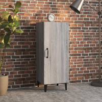 vidaXL Sideboard Grau Sonoma 34,5x34x90 cm Holzwerkstoff