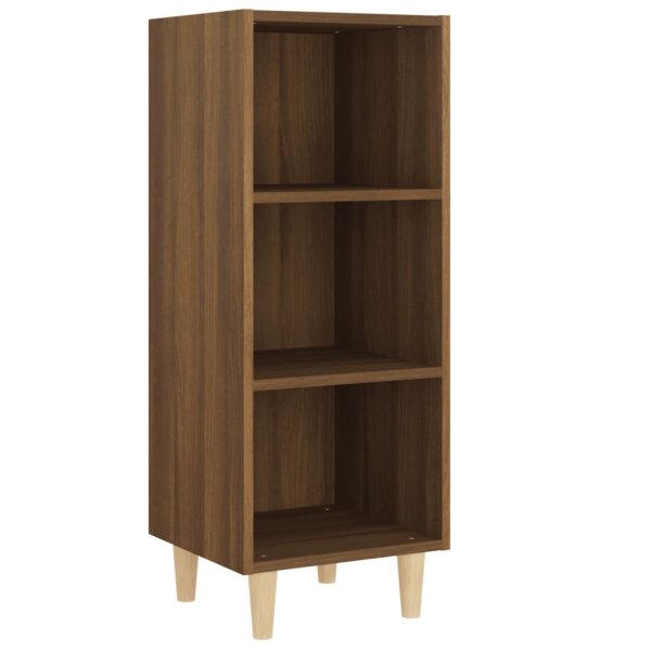 vidaXL Sideboard Braun Eichen-Optik 34,5x32,5x90 cm Holzwerkstoff