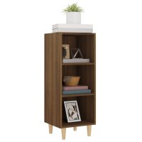 vidaXL Sideboard Braun Eichen-Optik 34,5x32,5x90 cm Holzwerkstoff