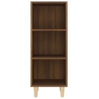 vidaXL Sideboard Braun Eichen-Optik 34,5x32,5x90 cm Holzwerkstoff