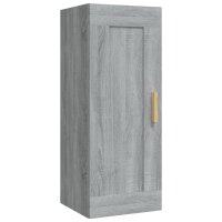 vidaXL Wandschrank Grau Sonoma 35x34x90 cm Holzwerkstoff