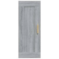 vidaXL Wandschrank Grau Sonoma 35x34x90 cm Holzwerkstoff