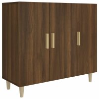 vidaXL Sideboard Braun Eichen-Optik 90x34x80 cm Holzwerkstoff