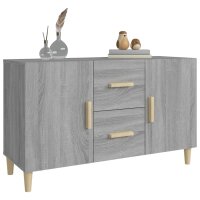 vidaXL Sideboard Grau Sonoma 100x36x60 cm Holzwerkstoff