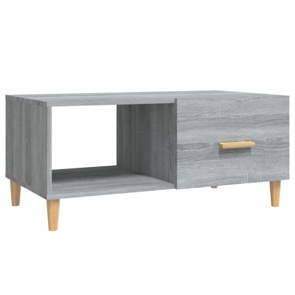 vidaXL Couchtisch Grau Sonoma 89,5x50x40 cm Holzwerkstoff