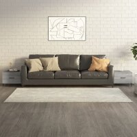 vidaXL Couchtische mit Metallbeinen 2 Stk. Grau Sonoma...