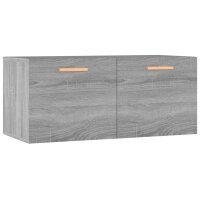 vidaXL Wandschrank Grau Sonoma 80x35x36,5 cm Holzwerkstoff