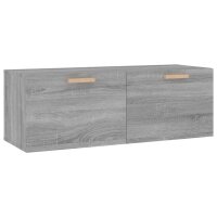 vidaXL Wandschrank Grau Sonoma 100x36,5x35 cm Holzwerkstoff