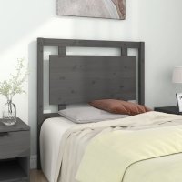 vidaXL Kopfteil Grau 95,5x4x100 cm Massivholz Kiefer