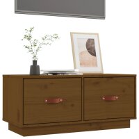 vidaXL TV-Schrank Honigbraun 80x34x35 cm Massivholz Kiefer