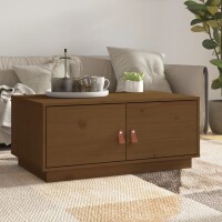 vidaXL Couchtisch Honigbraun 80x50x35 cm Massivholz Kiefer