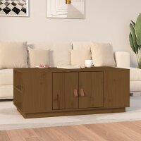 vidaXL Couchtisch Honigbraun 100x50x41 cm Massivholz Kiefer