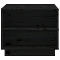 vidaXL Couchtisch Schwarz 100x50x41 cm Massivholz Kiefer