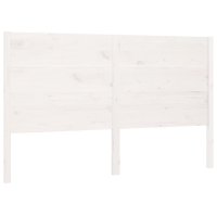 vidaXL Kopfteil Weiß 156x4x100 cm Massivholz Kiefer