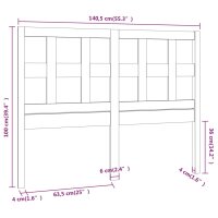 vidaXL Kopfteil 140,5x4x100 cm Massivholz Kiefer