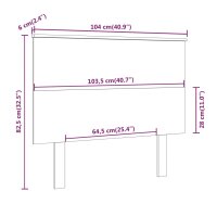 vidaXL Kopfteil Wei&szlig; 104x6x82,5 cm cm Massivholz Kiefer