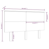 vidaXL Kopfteil Wei&szlig; 139x6x82,5 cm Massivholz Kiefer