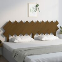 vidaXL Bett-Kopfteil Honigbraun 196x3x80,5 cm Massivholz Kiefer