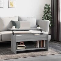 vidaXL Couchtisch Grau Sonoma 102x50x52,5 cm Holzwerkstoff