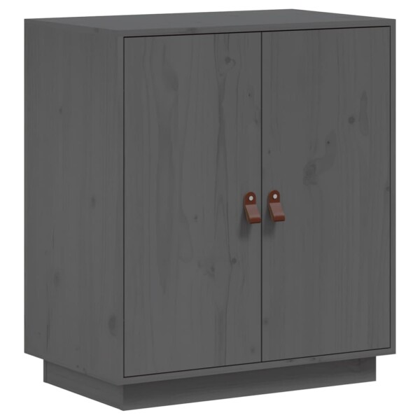 vidaXL Sideboard Grau 65,5x40x75 cm Massivholz Kiefer