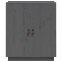 vidaXL Sideboard Grau 65,5x40x75 cm Massivholz Kiefer