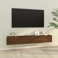 vidaXL TV-Wandschr&auml;nke 2 Stk. Braun Eiche 100x30x30 cm Holzwerkstoff