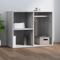 vidaXL Kleiderschrank Grau Sonoma 80x40x65 cm Holzwerkstoff