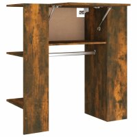 vidaXL Flurschrank Räuchereiche 97,5x37x99 cm Holzwerkstoff