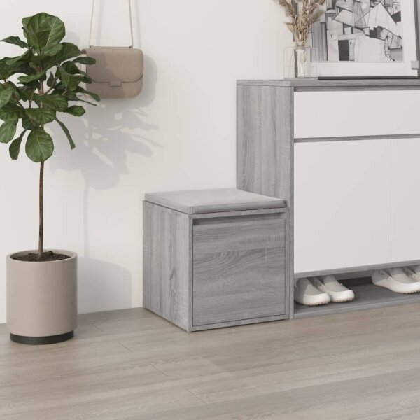 vidaXL Schubladenbox Grau Sonoma 40,5x40x40 cm Holzwerkstoff