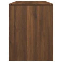 vidaXL Schminkhocker Braun Eichen-Optik 70x35x45 cm Holzwerkstoff