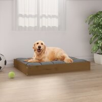 vidaXL Hundebett Honigbraun 71,5x54x9 cm Massivholz Kiefer