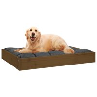 vidaXL Hundebett Honigbraun 71,5x54x9 cm Massivholz Kiefer