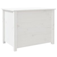 vidaXL Couchtisch Wei&szlig; 71x49x55 cm Massivholz Kiefer