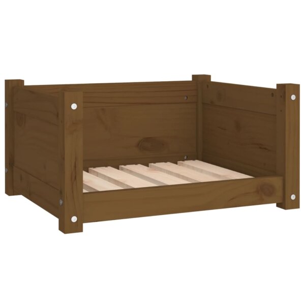 vidaXL Hundebett Honigbraun 55,5x45,5x28 cm Massivholz Kiefer